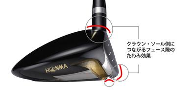 Gậy tay trái gỗ Fairway Wood Honma Beres  06 -  2 sao