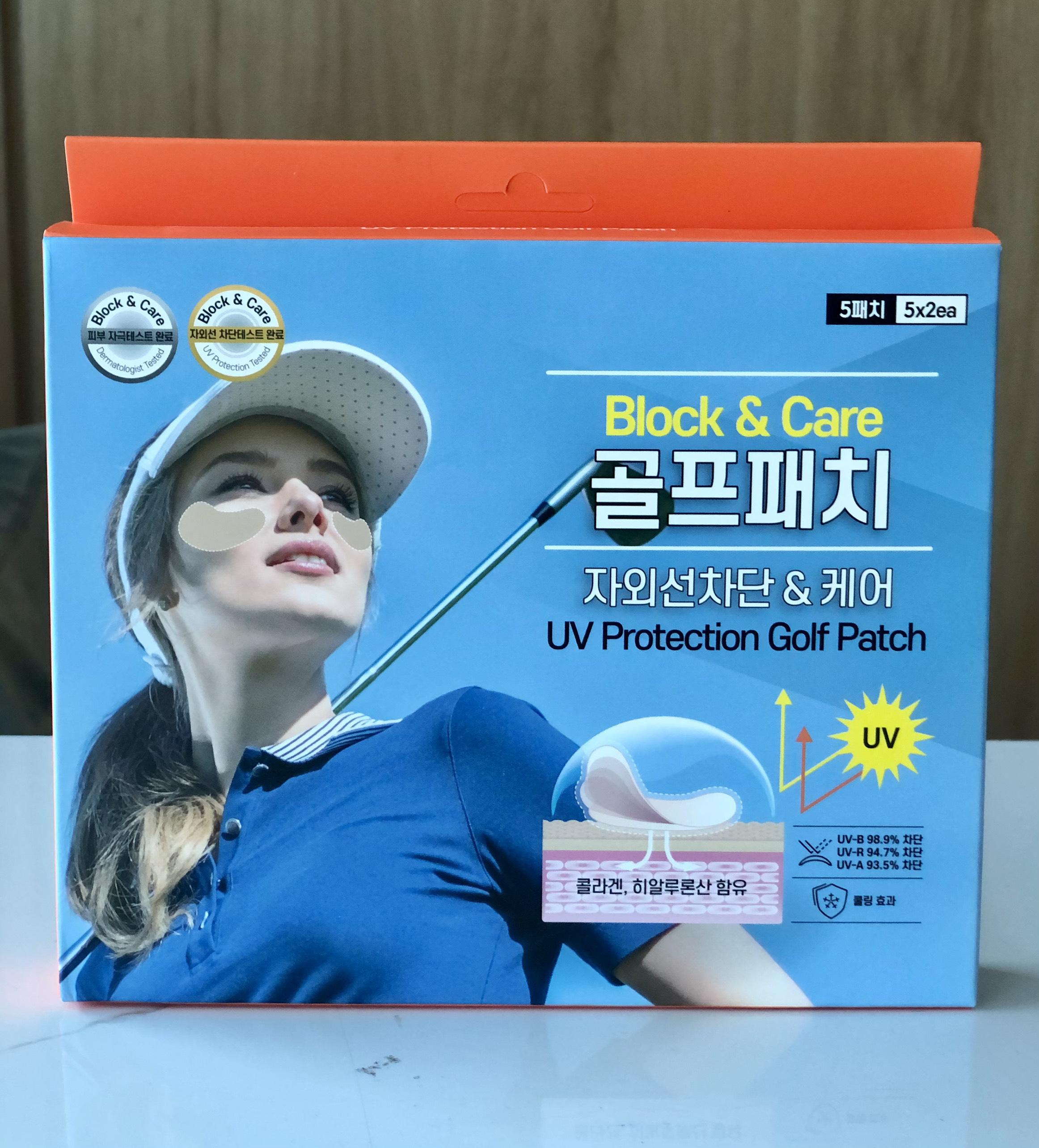 Mặt nạ dưỡng da đánh golf Block- Care UV Protection Golf Patch