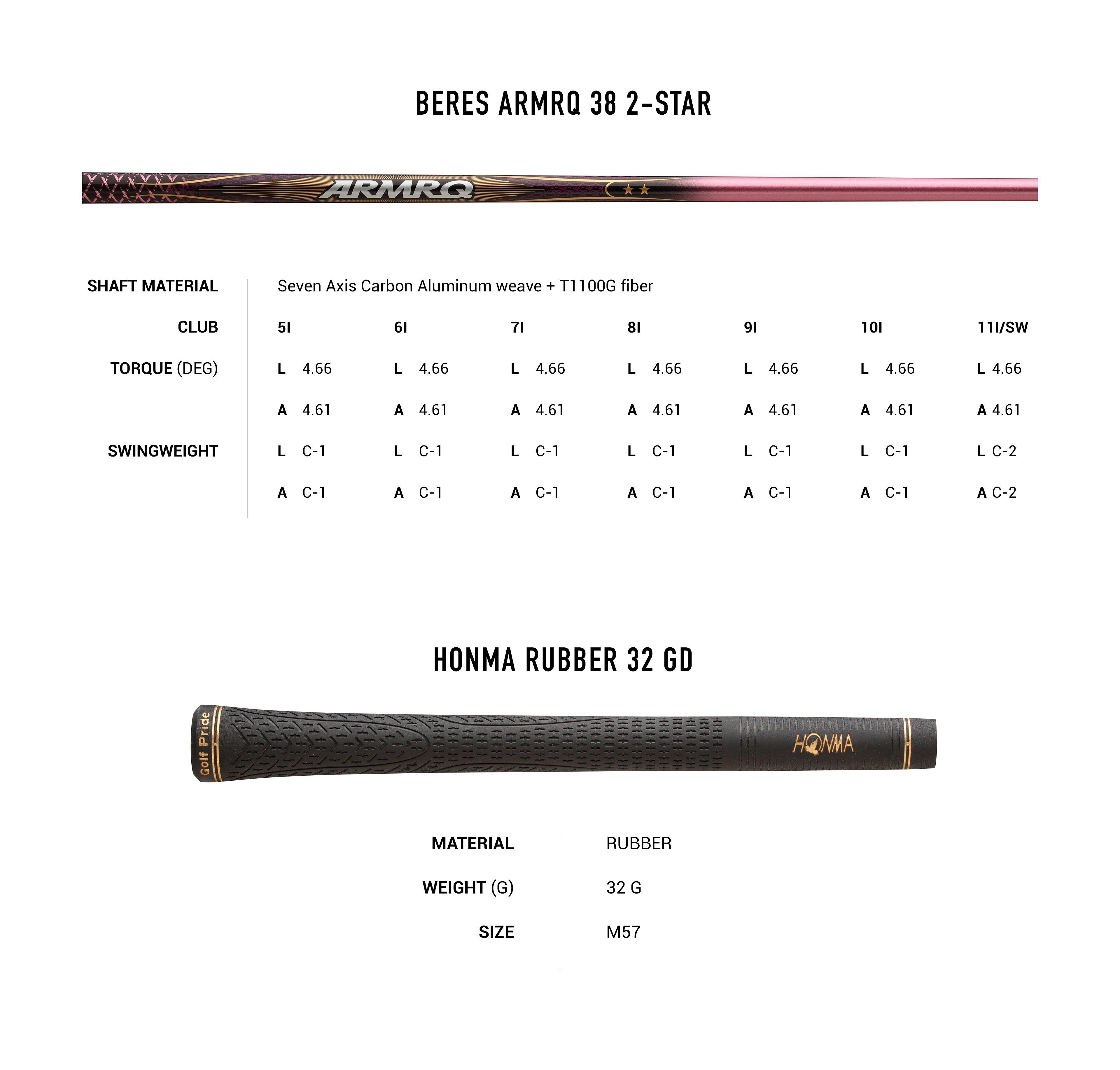 FULLSET BỘ GẬY HONMA BERES 07 2 SAO NỮ