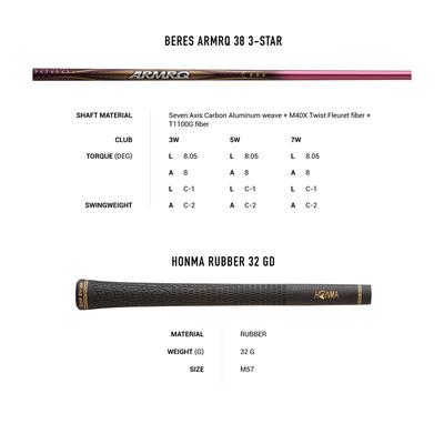 FULLSET BỘ GẬY HONMA BERES 07 3 SAO NỮ