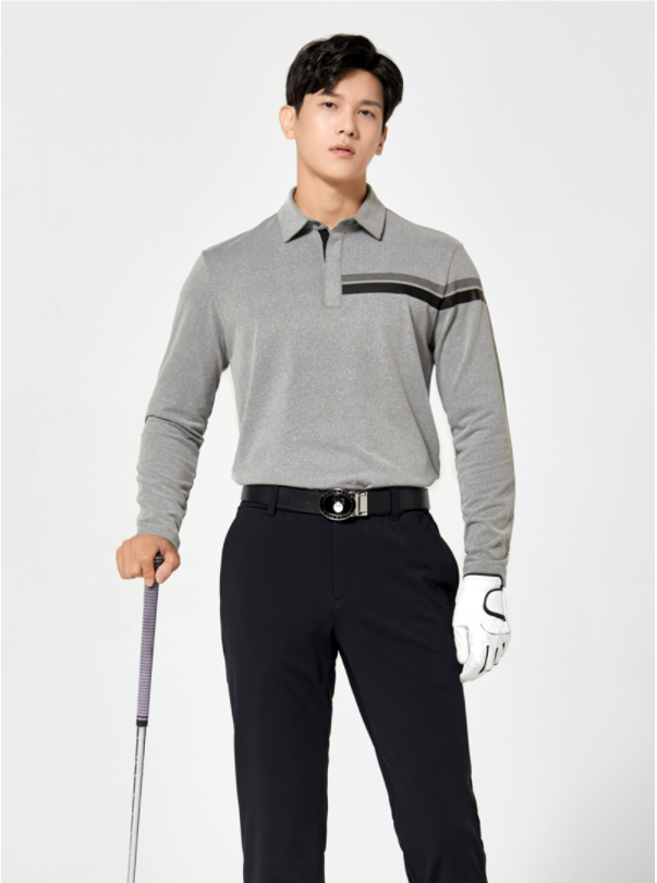 Áo golf nam tay dài HOLIC & PLAY HA4MTS002